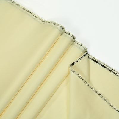 Cream China Silk 80 Gram unstitched fabric for men