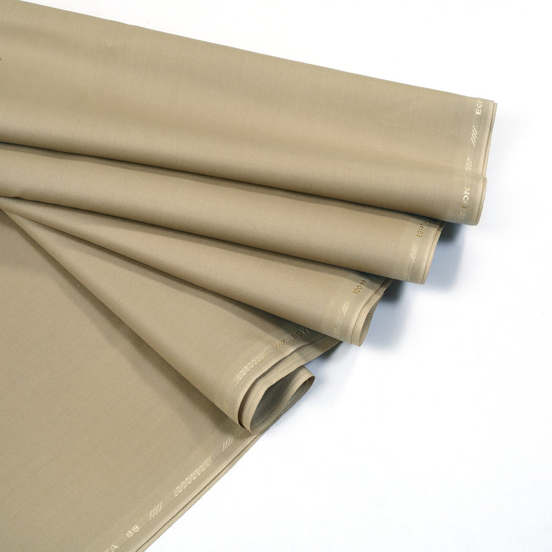 Giza Egyptian Cotton camel brown fabric by Mian Cloth