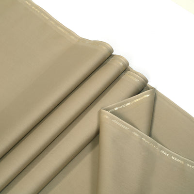Camel brown Giza Egyptian Cotton unstitched fabric for men