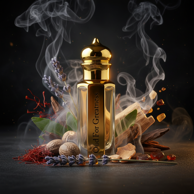 Oud For Greatness attar premium oud fragrance oil bottle