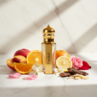 Fawakah Attar premium fragrance oil bottle