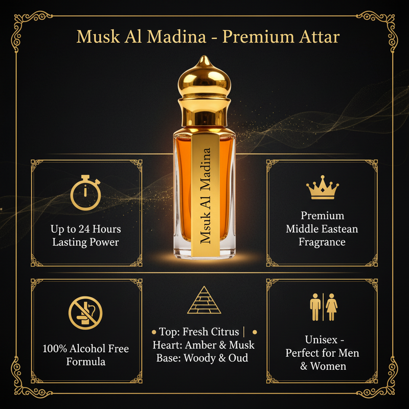 Musk Al Madina fragrance oil close-up