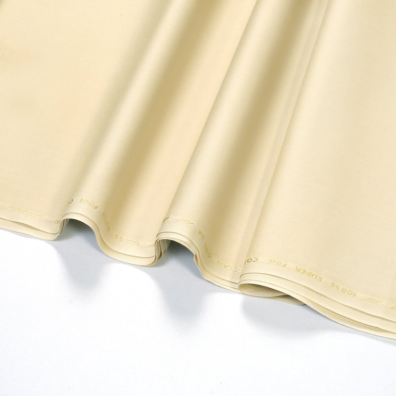 Almond Egyptian cotton fabric close-up
