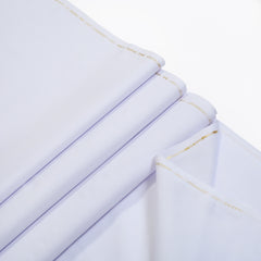 White Giza Egyptian Cotton unstitched fabric for men