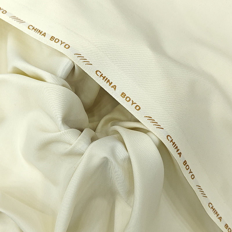 China Boyo Boski off white premium men's unstitched fabric by Mian Cloth