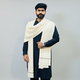 Pure Wool Shawl _ Off White
