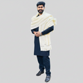 Off white men's winter shawl