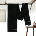 Black Australian lambswool shawl for men