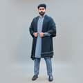 Black men's winter shawl