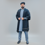 Pure Wool Shawl - Black