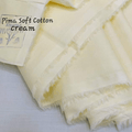 Cream Universal Pure Pima Soft Cotton unstitched fabric for men